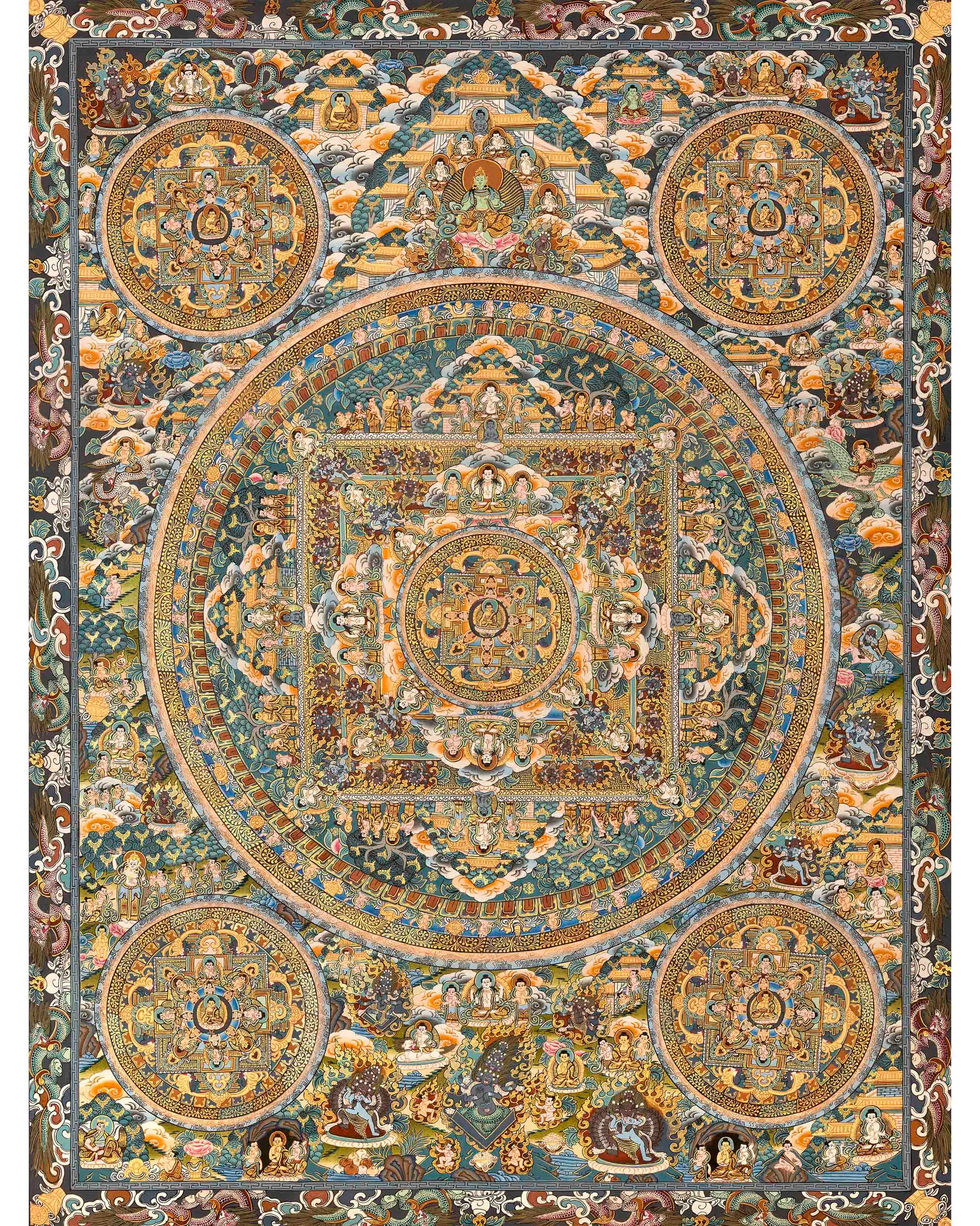 Mandala Buddha Thangka