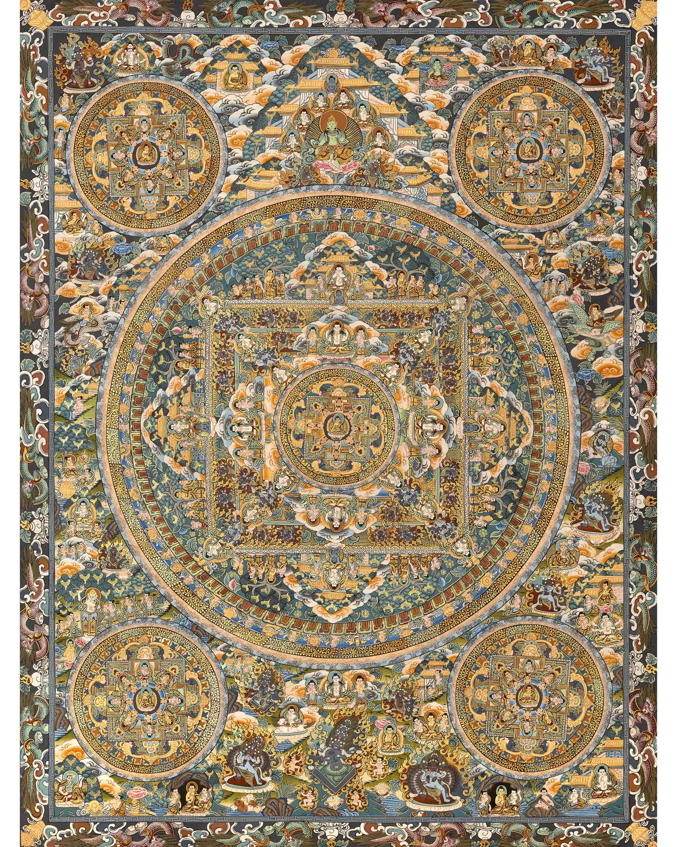 Mandala Buddha Thangka