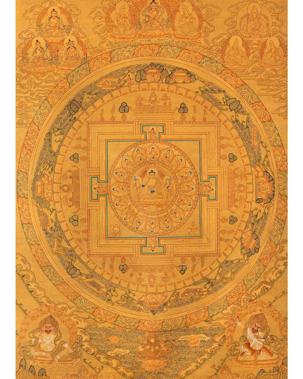 Gold Buddha Mandala