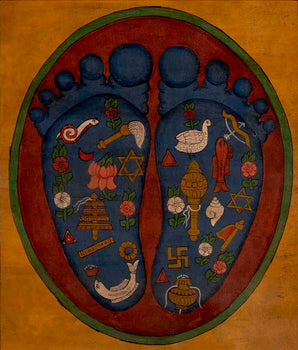 Buddha's Footprint Thangka