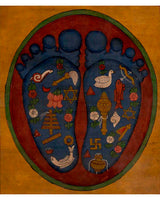 Buddha's Footprint Thangka