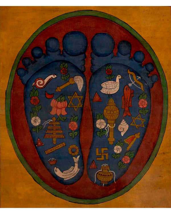 Buddha's Footprint Thangka