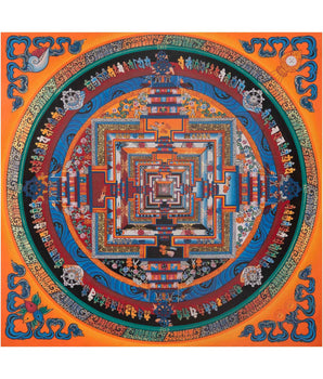 Buddhist Kalachakra Mandala Thangka