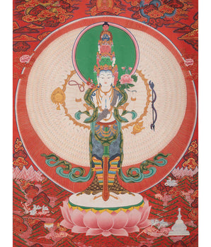 Buddhist Lokeshwor Thangka