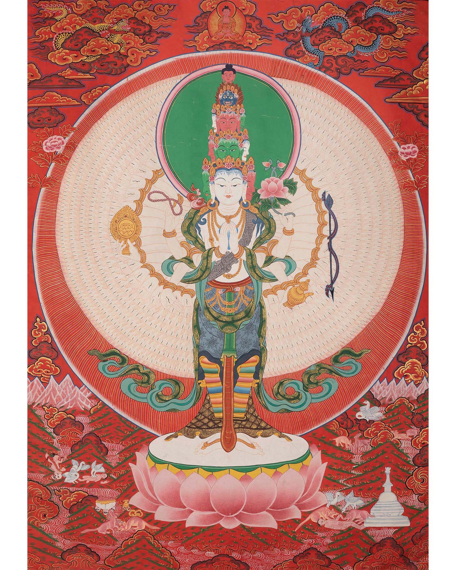 Buddhist Lokeshwor Thangka
