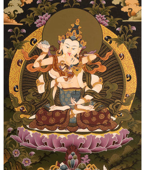 Buddhist Vajrasattva Thangka