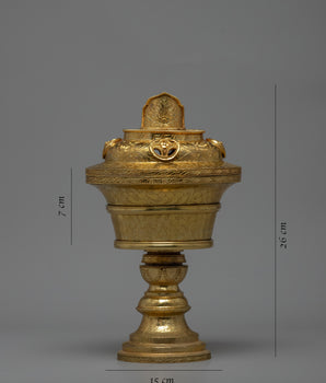 Buddhist Butter Lamp | Himalayan Artwork