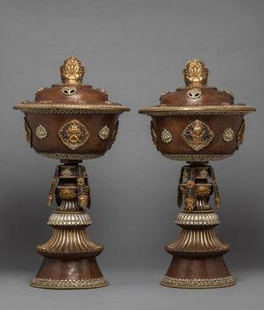 Tibetan Butter Lamp Set