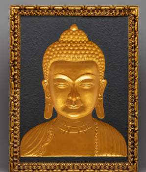 Wooden Buddha Head