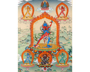 Chakrasamvara And Four Dakini | Tibetan Buddhist Thangka Art