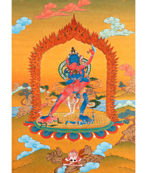 Cakrasamvara Tantra Thangka | Traditional Buddhist Art Of Chakrasamvara With Consort