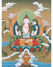 Chenrezig Thangka | Lord Of Compassion | Buddhist Deity