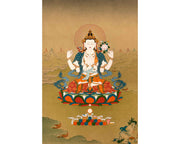 Avalokiteshvara Buddhist Thangka | Genuinely Hand Painted Art