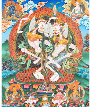 Chitipati Mahakala Thangka