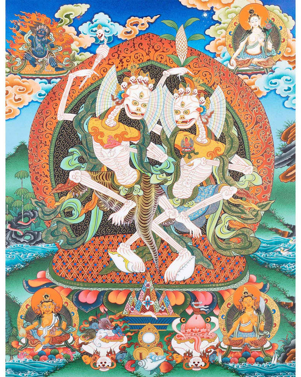 Chitipati Mahakala Thangka