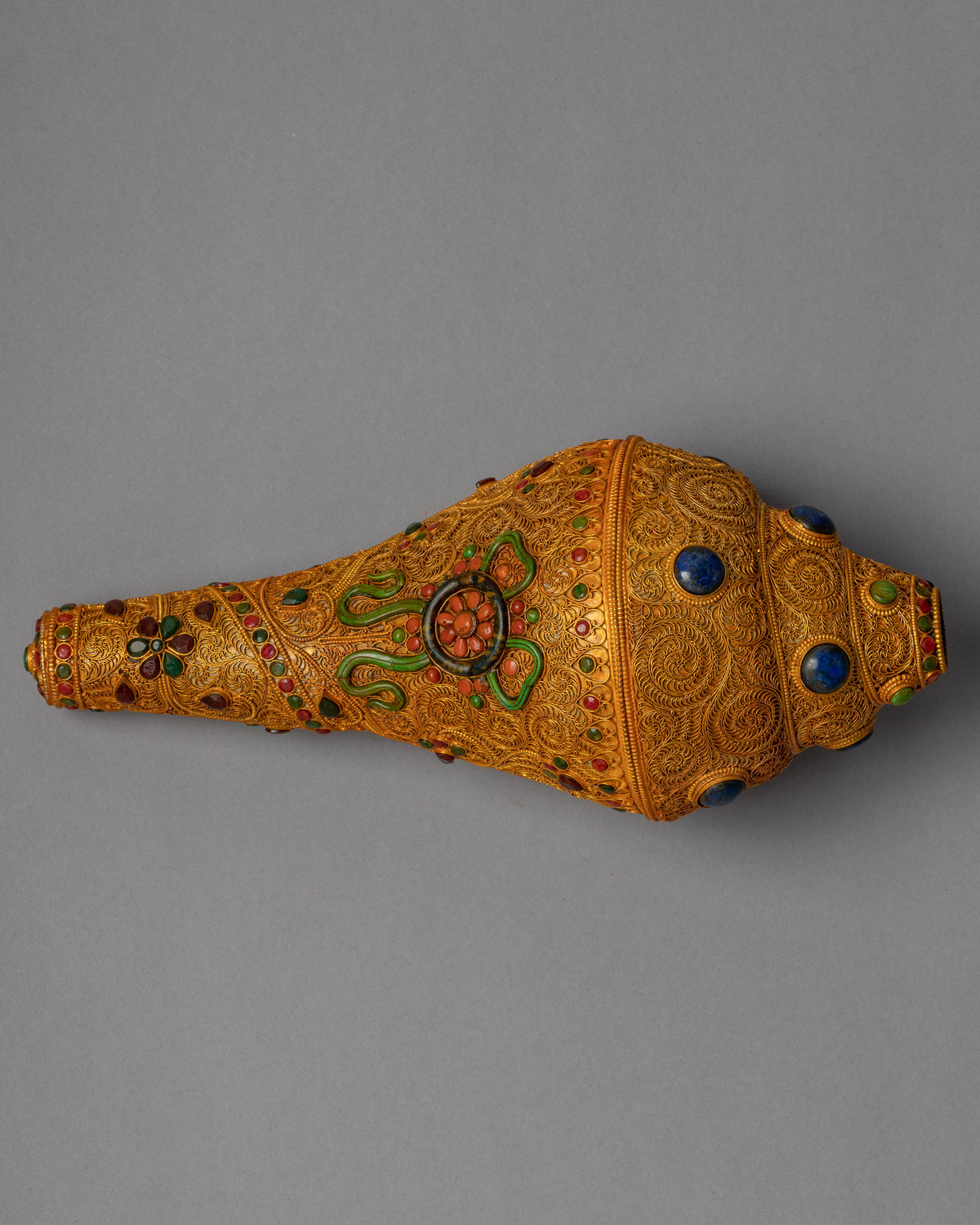 Gold Plated Conch | Himalayan Art