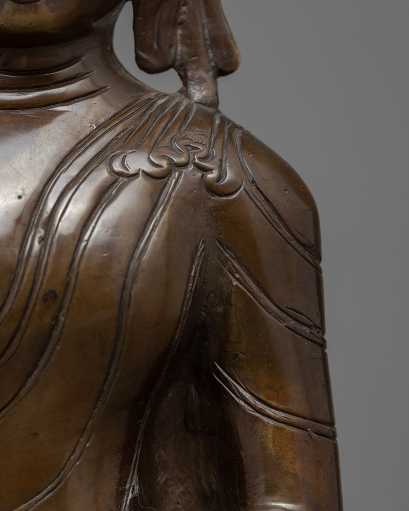 Crowned Sakyamuni Buddha | Unique Buddhist Statue for Home Decor