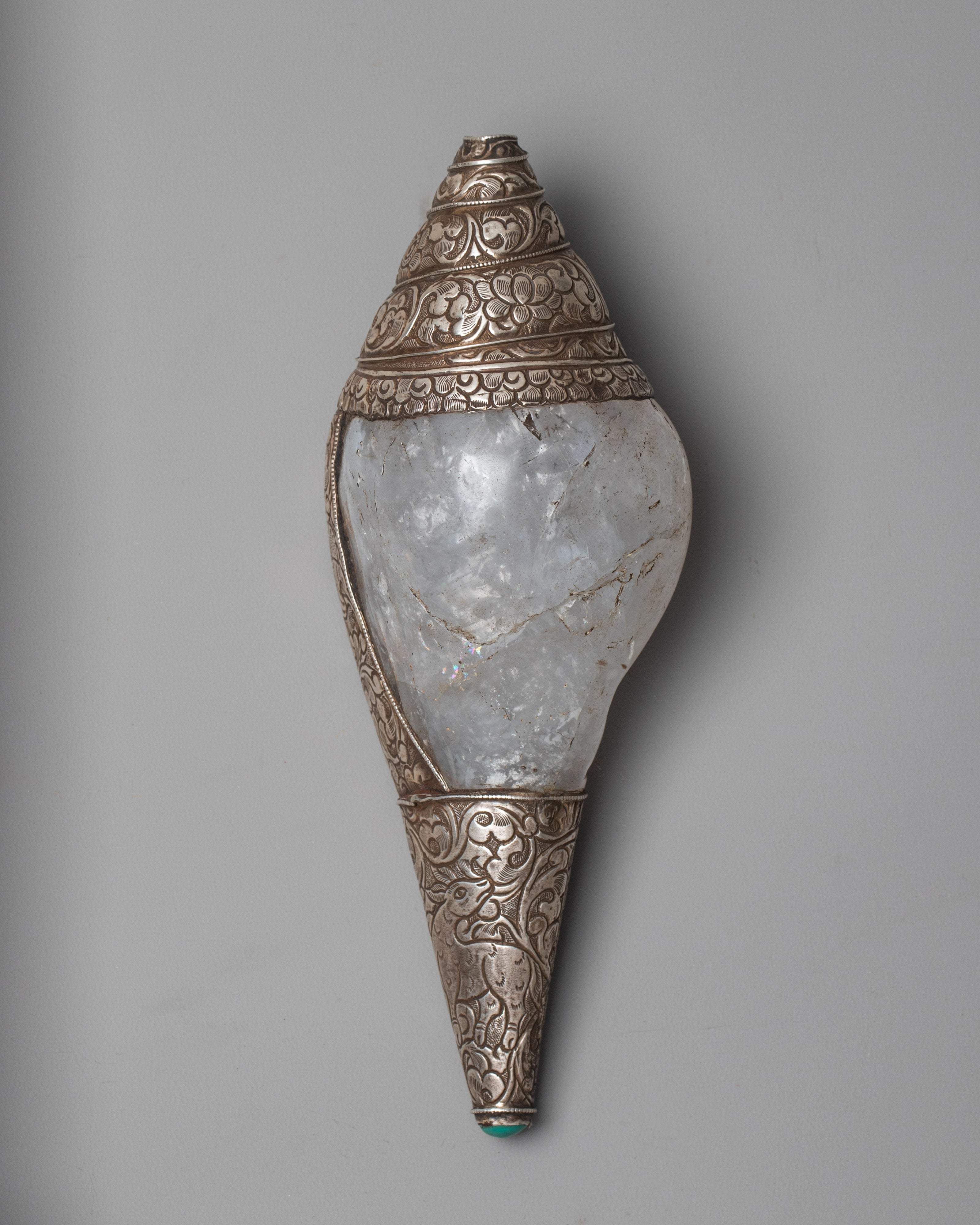 Crystal Conch Shell | Himalayan Treasure – Evamratna
