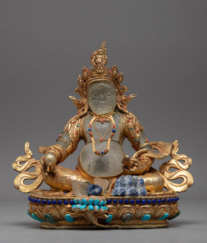 Crystal Kubera Statue