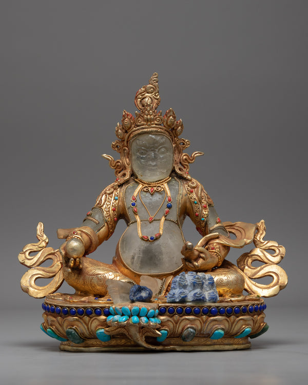 Crystal Kubera Statue