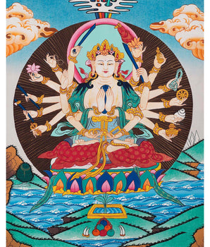 Bodhisattva Cundi Thangka