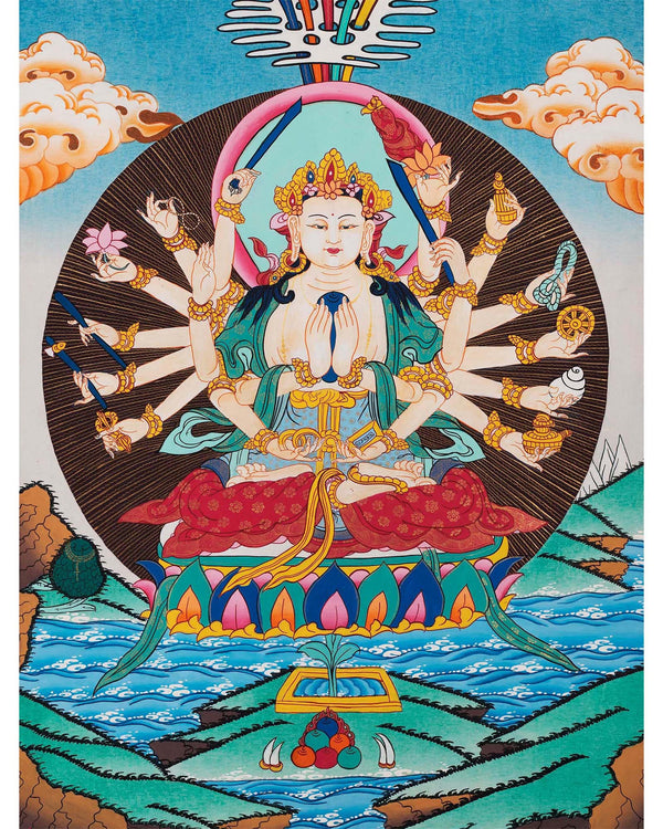 Bodhisattva Cundi Thangka