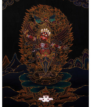 Guru Dragpo Thangka | Meditational Deity | Traditional Tibetan Yidam Painting