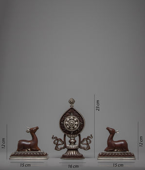 Wheel of Dharma | Hand-crafted Dharma Chakra | Zen Decor