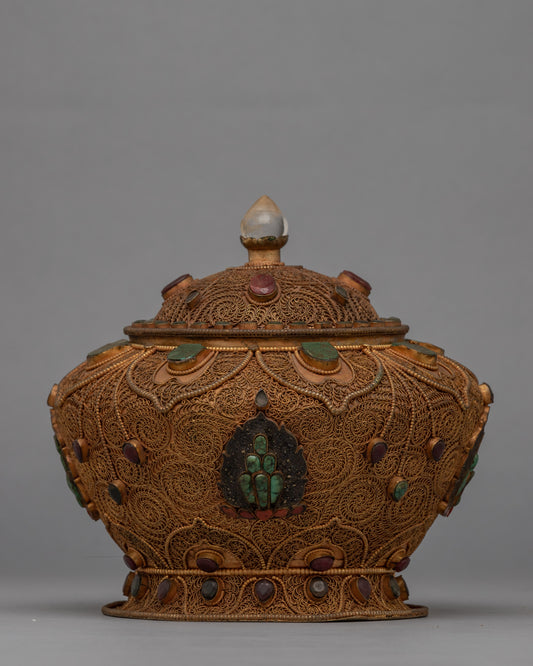 Copper Nesi Dhupur Pot