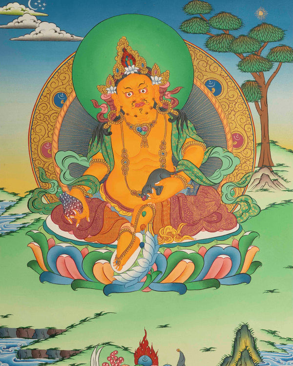 Dzambala Kubera Thangka