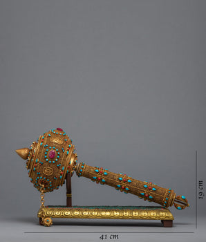 Prayer Wheel Buddhist | 24k Gold Plated