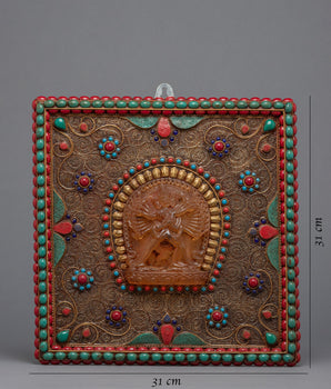 Chakrasamvara Thanka  For Wall Decor | Crystal Stone Statue