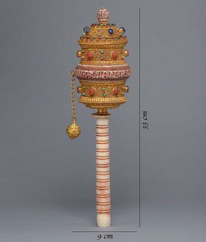 Tibetan Praying Wheel | Mantra crafted Wheel