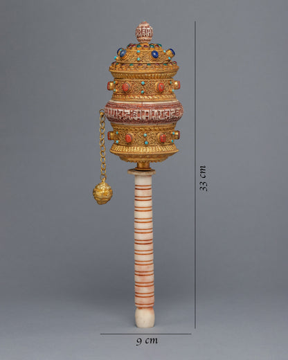 Tibetan Praying Wheel | Mantra crafted Wheel