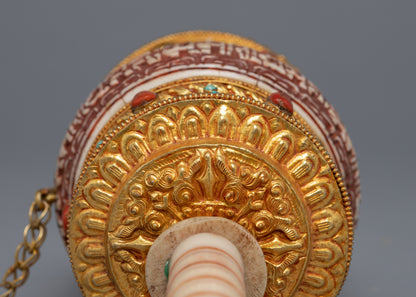 Tibetan Praying Wheel | Mantra crafted Wheel
