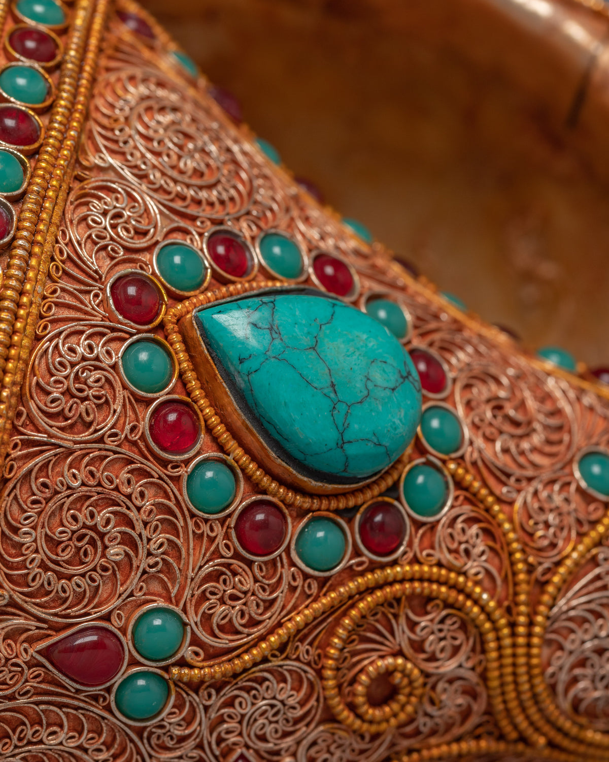 24k Gold Plated Conch Shell Trumpet | Himalayan Art