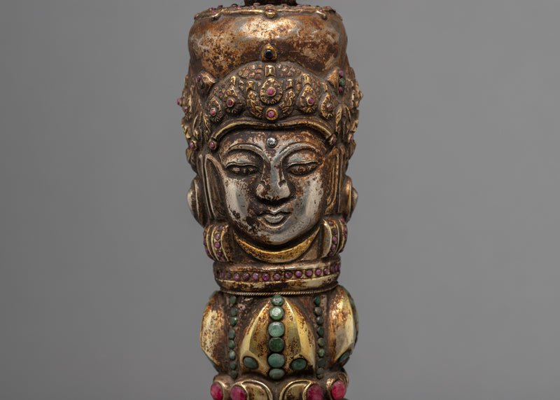 Buddhist Kila Dagger | 24K Gold Plated Phurba