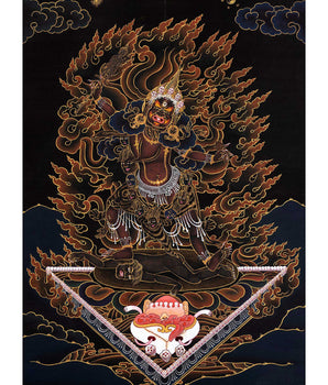 Ekajati Prayer Thangka | Traditional Tibetan Buddhist Painting