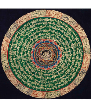 Endless Knot Mantra Thangka