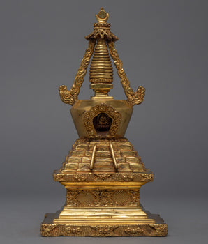 24K gold Plated Stupa