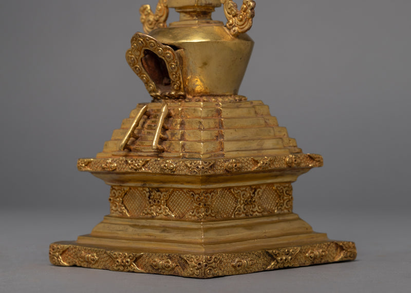 24K Gold Plated Stupa |Tibetan Buddhism Stupa