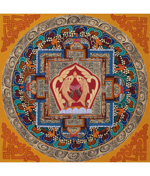 Fish Mandala Thangka