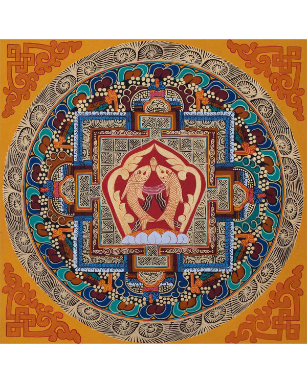 Fish Mandala Thangka