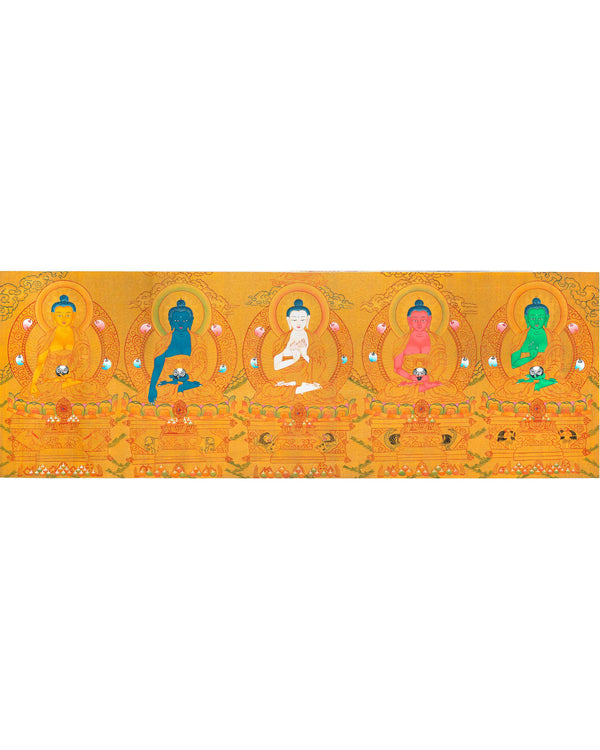 Five Buddhas Thanka