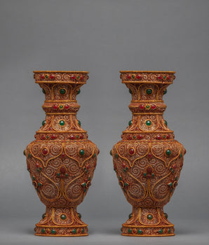 Buddhist Flower Vase Set