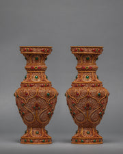 Buddhist Flower Vase Set