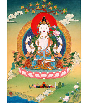 The Bodhisattva Avalokiteshvara Thangka | Buddhist Bodhisattva Art