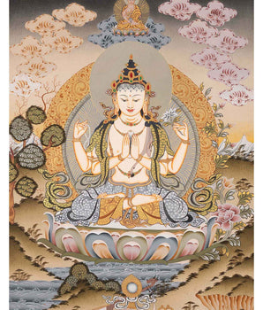 Four-armed Avalokiteshvara Art