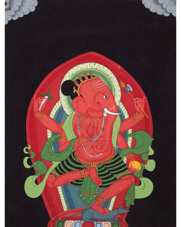 Ganesh Thangka Painting