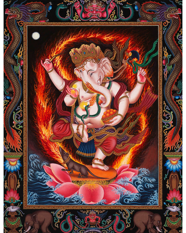 Newari Ganesh Thangka Digital Prints
